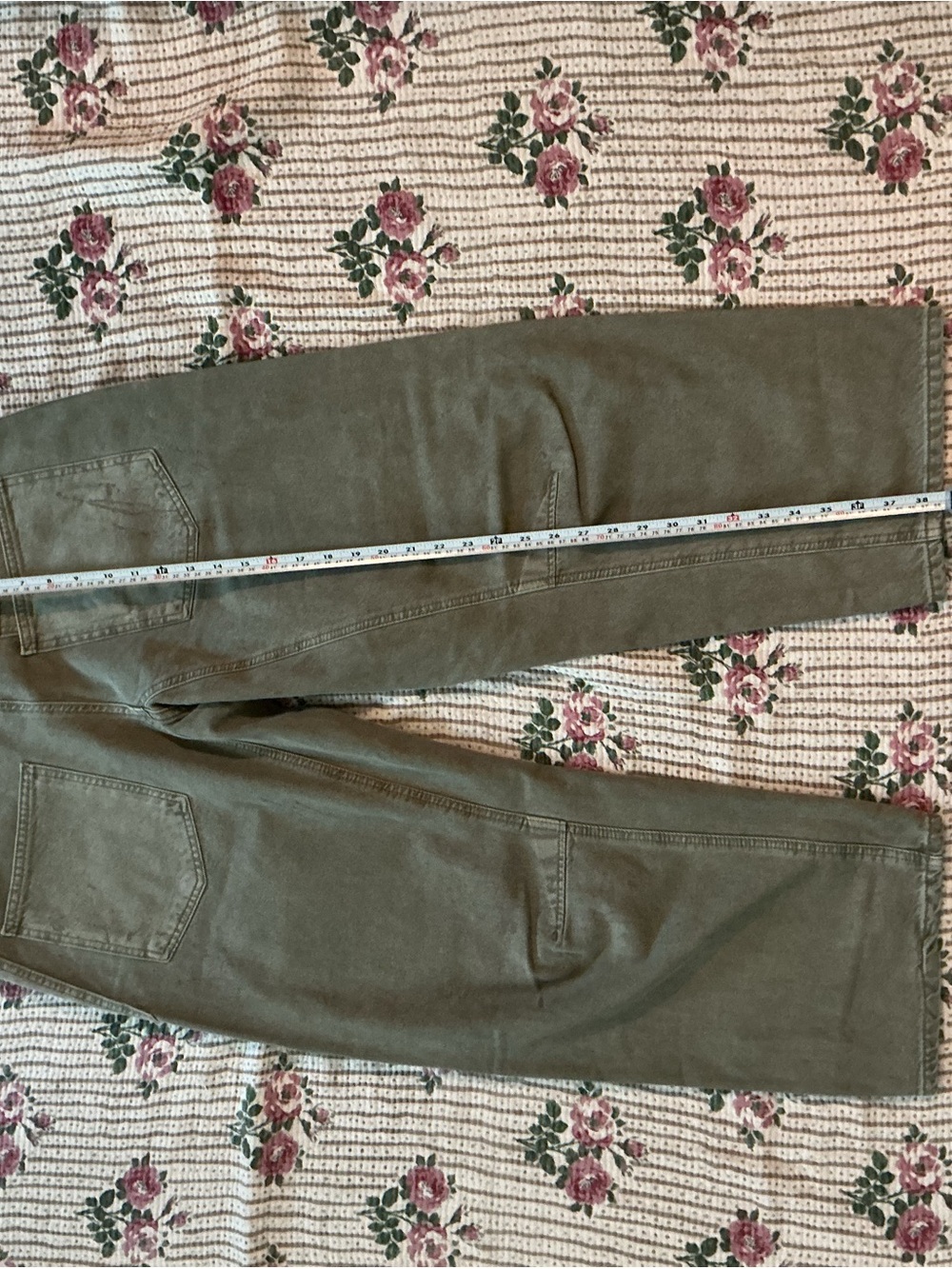 We The Free Olive Patchwork Wide-Leg Jeans - Picture 2 of 4